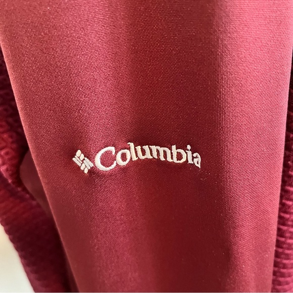 Columbia Full Zip Jacket Deep Maroon - size L - Picture 5 of 9